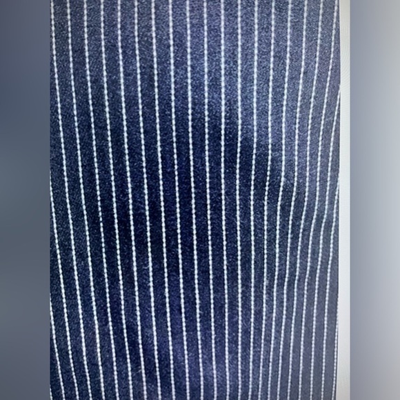 Lee Womens Straight Leg Mid Rise Blue Striped Regular Fit Jeans Size 12 - Picture 8 of 10